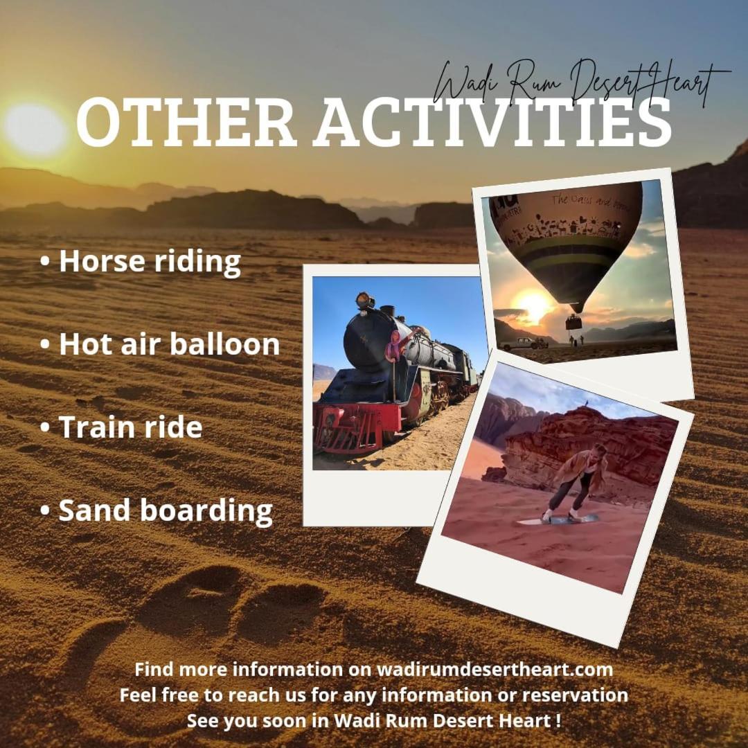 Wadi Rum Desert Heart Camp ภายนอก รูปภาพ
